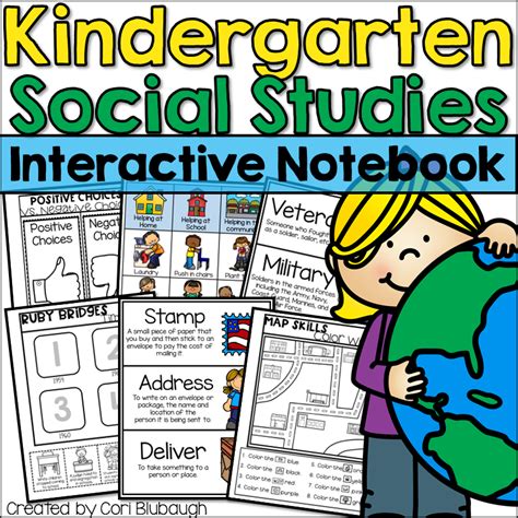 Kindergarten Social Studies Interactive Notebook Mrs Bs Beehive