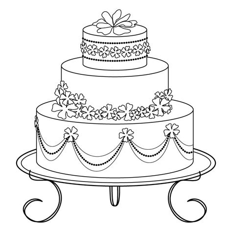 Celebrating a birthday usually includes refreshments for friends and relatives. See my Crafts - Digital Art: Digital Stamp: Wedding Cake ...