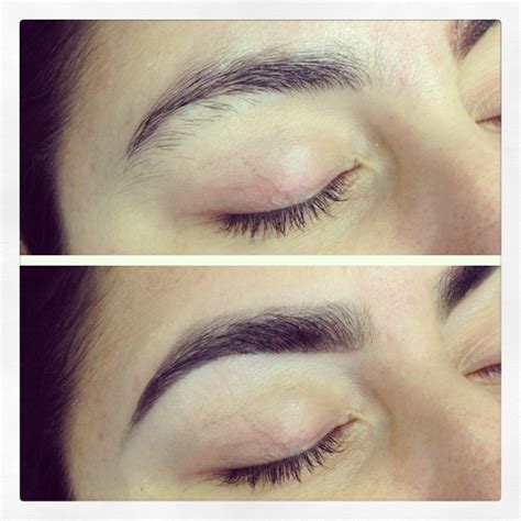 Before And After Brow Shaping And Tint By Brows By Shaila Brows