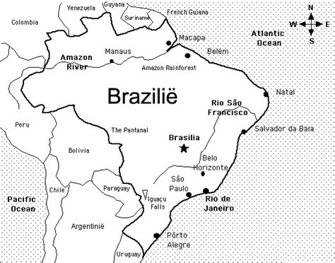 Brazilië kleurplaten brazilie