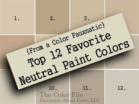 A short description of the basic color harmonies: {From a Color Fauxnatic} Top 12 Favorite Neutral Paint ...