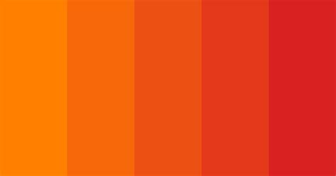 Orange Red Gradient Color Scheme Orange