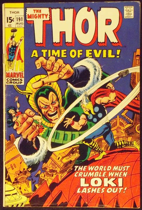 Thor 191 Fn Vs Loki Silver Age Comics