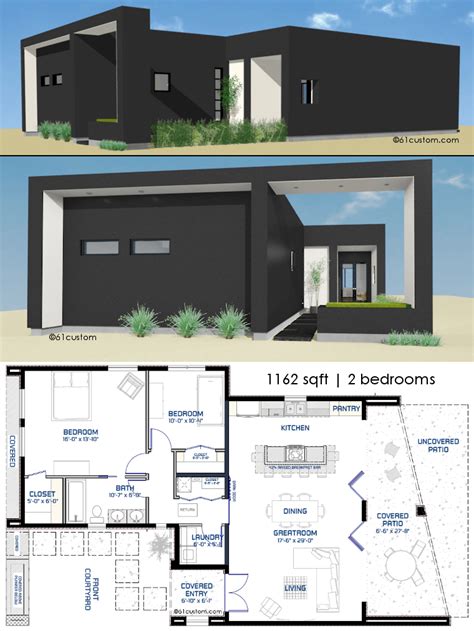 Tiny Modern House Floor Plans Floorplansclick