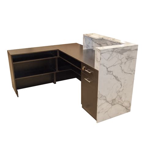 Custom Furniture Design Mint Salon Special Imale Desk With Return 1
