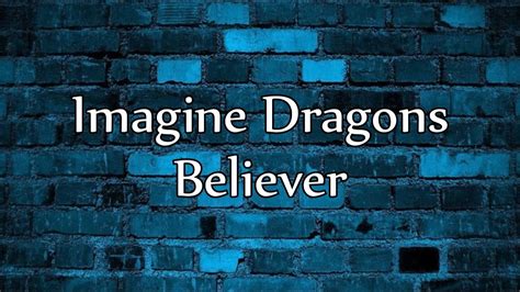 Imagine Dragons Believer Napisy Pltekst Pl Youtube