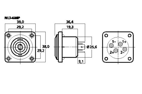I'm using these connectors on a pair of pa speaker was soll man schreiben über neutrik. Neutrik Speakon connector, 4 pin socket