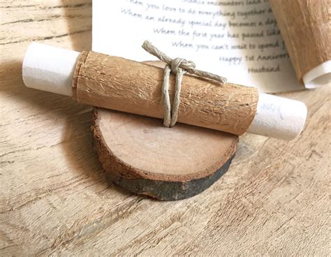 Fifth wedding anniversary gifts can be fun, creative and affordable. Romantic wood anniversary gift for him, 5 years of ...