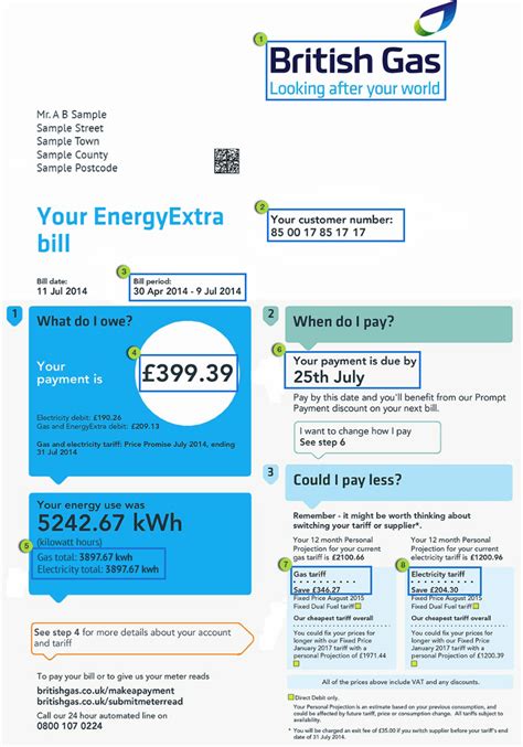 British Gass Gas And Electricity Bill Explained Free Price Compare