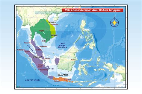 Peta Lokasi Kerajaan Awal Di Asia Tenggara Progressive Scientific Sdn