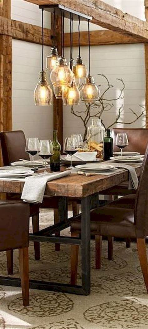 40 Modern Rustic Farmhouse Dining Room Style Ideas