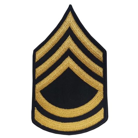 Us Army Sergeant First Class Gold On Blue Male Asu Chevrons Pair Ebay