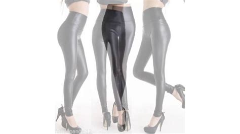 women ladies high waisted pvc leather wet look leggings pants plus size 8 24 by fashions angel