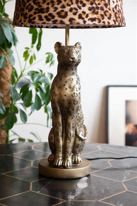Gold Leopard Table Lamp | Rockett St George