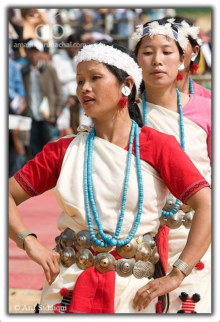 Nyishi Woman In Traditional Costume Arunachal Pradesh Arunachal