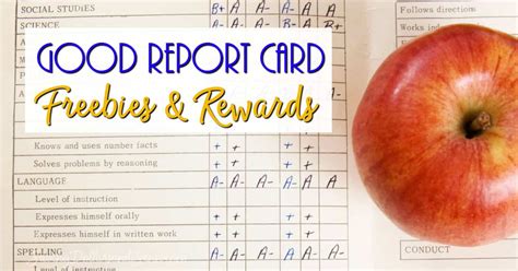 Changes can be made and. Good Report Card Freebies - Saving Dollars & Sense