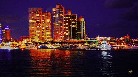 Miami Waterfront At Night 4 Photograph By Chaz Daugherty Fine Art