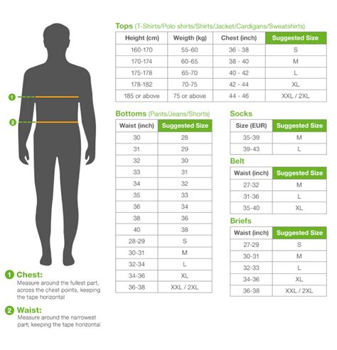 Different countries use different volume and mass measurements, and converting between them when you're up to your elbows in a recipe can be a challenge—but we're here to help. Size Chart - Bossini Singapore
