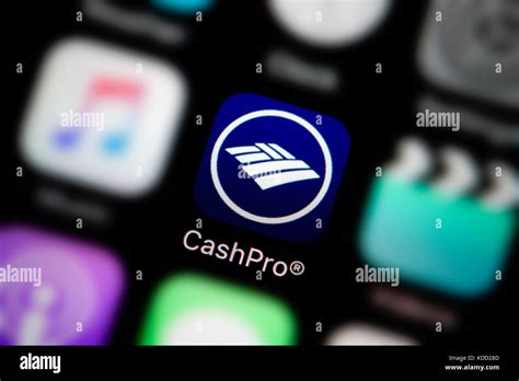 A Close Up Shot Of The Logo Representing Bank Of America Cashpro App