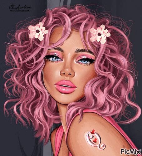 pink girl free animated picmix