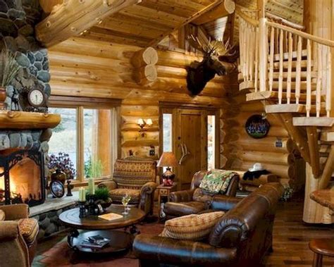 25 Cabin Living Room Ideas Decor 4 Modern Cabin Interior Cabin Interior Design Log Home Interior
