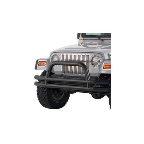 Smittybilt Tubular Front Bumper W Hoop Textured Black 2007 2017 Jeep