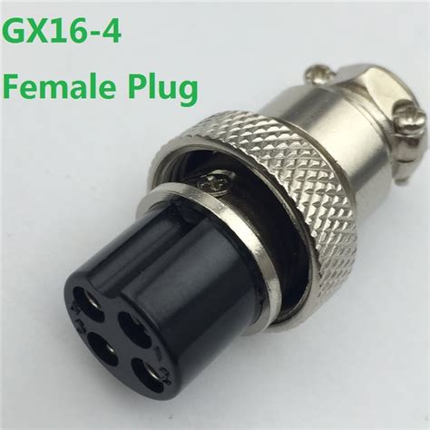 1pcs Gx16 4 Pin Female Circular Aviation Plug Diameter 16mm Wire Panel