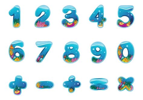 Premium Vector Pencil Drawing Of Numbers And Signs In