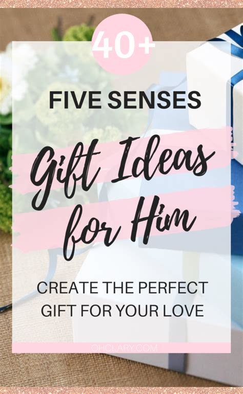 Five senses gifts are a great way to give a little bit of everything. 5-senses-gifts-for-him - OhClary