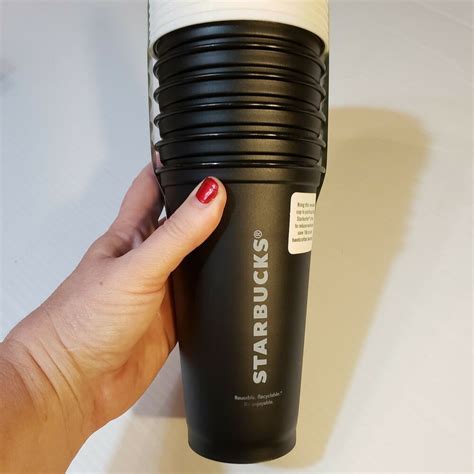 After that, future refills are just $1.19. Starbucks Reusable Cup Collection Black Tumbler Travel ...