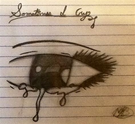 Thanks for visiting my channel! Crying anime eye by Bordomgirl5 on DeviantArt