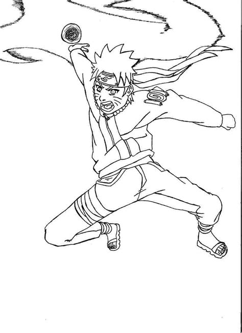 Naruto Kurama Mode Coloring Pages Coloring Pages