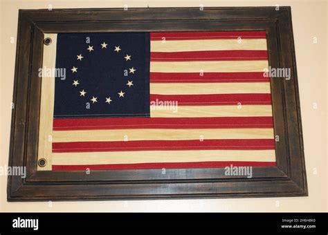 Thirteen Star Betsy Ross Flag Representing The 13 Colonies That Fought