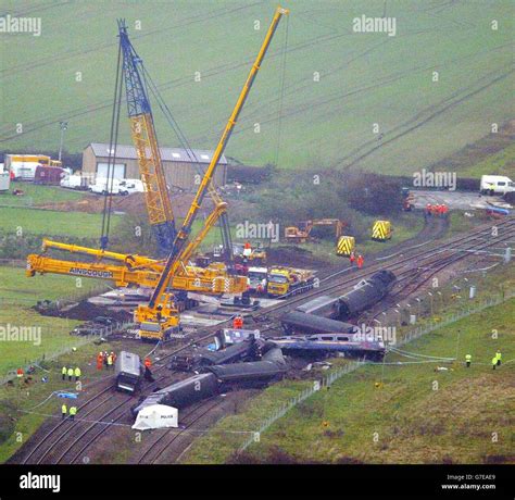 Social transport accident train crash shot from above rescue hi-res