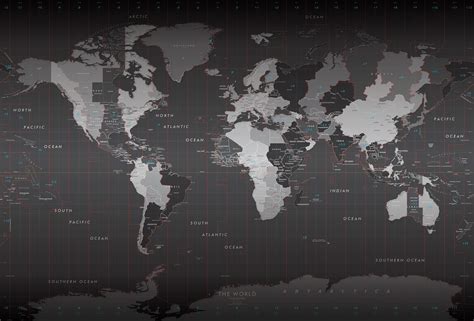 World Map Wallpapers Black Wallpaper Cave