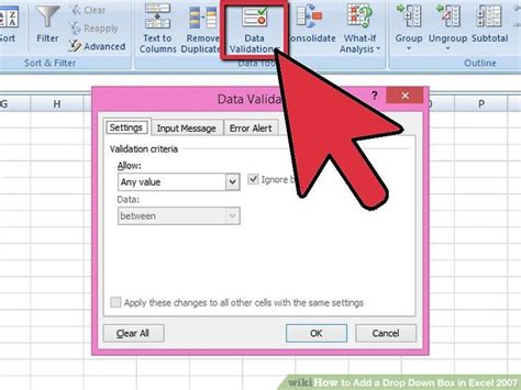 For example, if i have a dropdown list with 100 names, as i select a name, i want to delete this name from the drop down list, and now the dropdown contains 99 names, and so on until the drop. How to Add a Drop Down Box in Excel 2007: 11 Steps (with ...