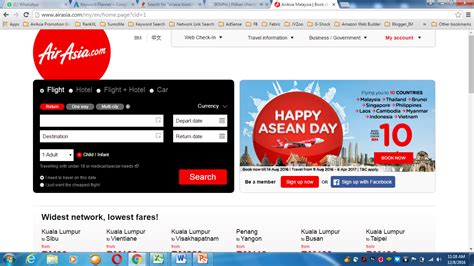 The airline touches more than 15 countries and many important cities. 5 Crucial Steps AirAsia Booking