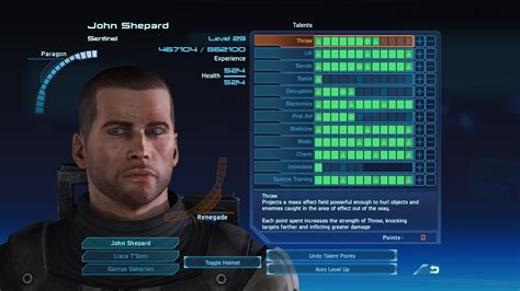 Mass Effect Legendary Edition Sentinel Class Guide Mass Effect 1