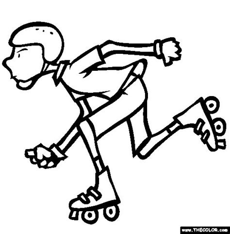 Roller Derby Skate Coloring Page Sketch Coloring Page