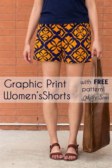 Graphic Print Shorts Tutorial Sew Women S Shorts