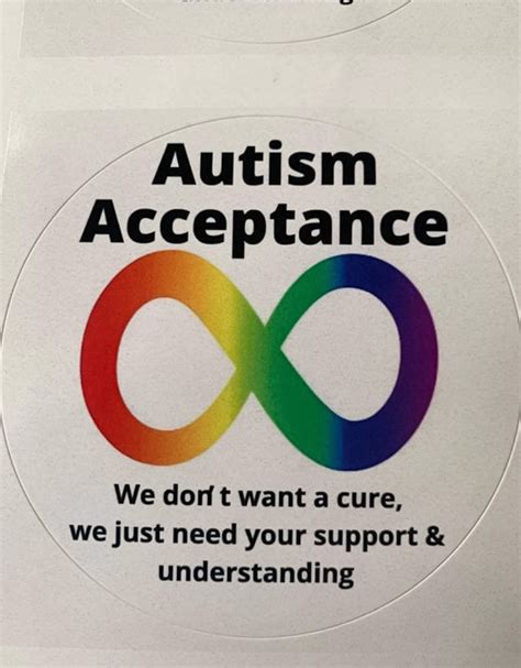 Autism Acceptance Sticker Slight Defect Discounted Etsy