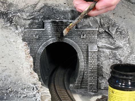 Busch tt scale tunnels and bridges. Tunnelportal Tt Karton / 2 Gleisig Noch 48052 Tt Tunnel ...