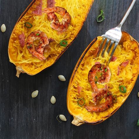 It's easy to prepare and can be incorporated into breakfast, lunch, or dinner. Spaghetti Squash Shrimp Scampi Recipe | SlimFast
