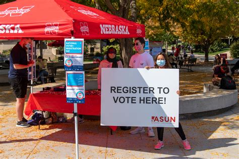 Check In With Your Husker On Their Voter Registration Status Announce