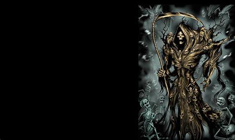 Free Download Dark Grim Reaper Horror Skeletons Skull Creepy Cards