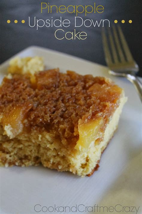 The pineapple topping gets its addictive flavor from melted butter and brown sugar—and yes, maraschino cherries, which we aren't. Cook and Craft Me Crazy: Pineapple Upside Down Cake