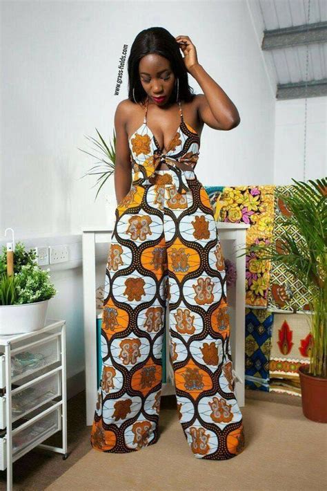 african two piece setswrap top and pants trouserwide leg etsy in 2020 african print pants