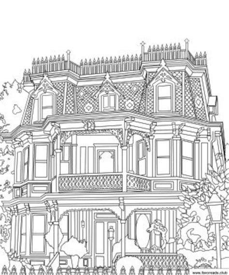 Beautiful Houses Bundle 10 Printable Adult Coloring Pages Etsy