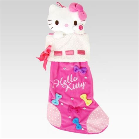 Hello Kitty Plush Pink Christmas Stocking Geekalerts