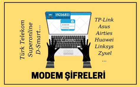 Modem Şifreleri Türk Telekom Superonline 192 168 1 1 Şifre